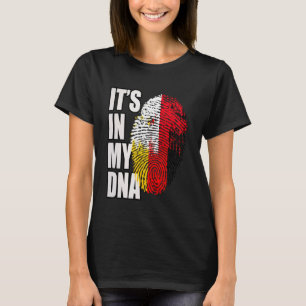 T-shirt Drapeau du patrimoine génétique allemand et indoné