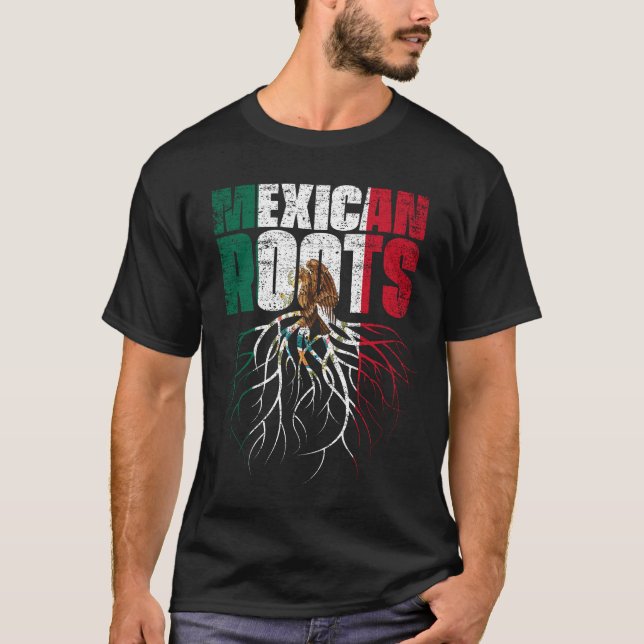 T-shirt Drapeau du patrimoine mexicain (Devant)