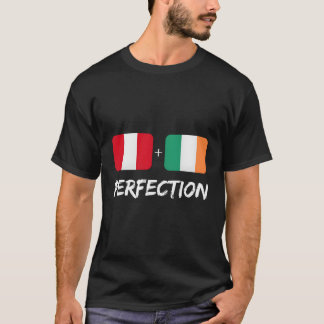 T-shirt Drapeau du patrimoine péruvien Plus irlandais