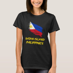 T-shirt Drapeau du patrimoine philippin de l'île de Batan 