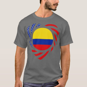 T-shirt Drapeau du Patriote Multinational Colombien Améric
