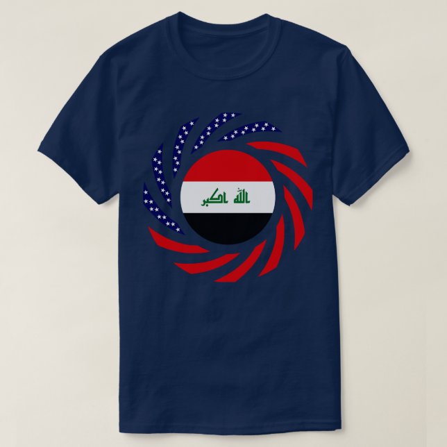 T-shirt Drapeau du Patriote Multinational Irakien (Design devant)