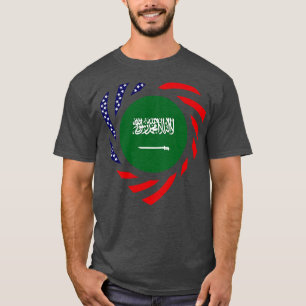 T-shirt Drapeau du Patriote Multinational Saoudien