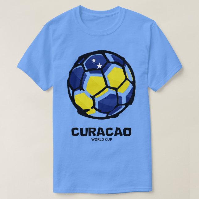 T-shirt Drapeau du pays de Curaçao (Design devant)
