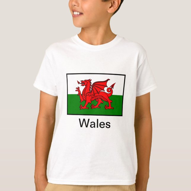 T-shirt Drapeau du Pays de Galles (Devant)
