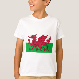 T-shirt Drapeau du Pays de Galles - le dragon rouge -