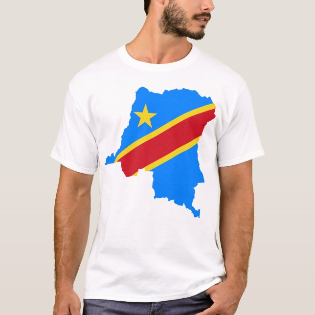 T-shirt Drapeau du pays de la République démocratique du C (Devant)