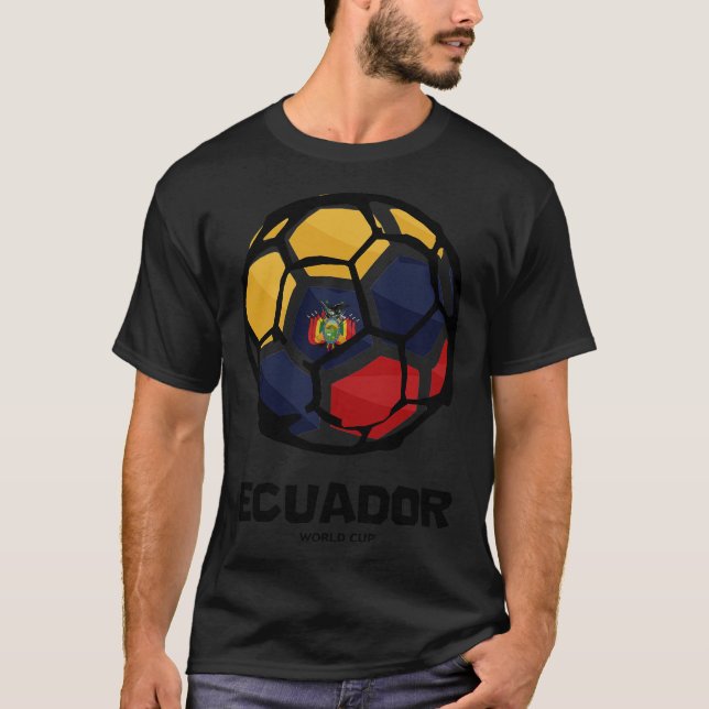 T-shirt Drapeau du pays de l'Équateur (Devant)