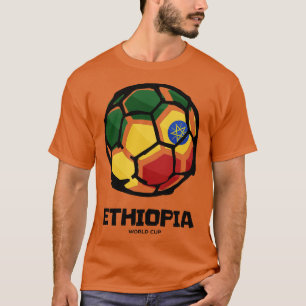 T-shirt Drapeau du pays d'Éthiopie