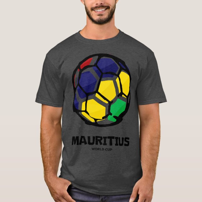 T-shirt Drapeau du pays Maurice (Devant)