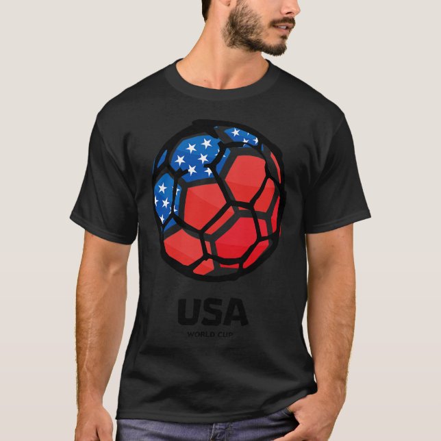 T-shirt Drapeau du pays USA (Devant)
