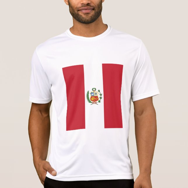 T-shirt Drapeau du Pérou (Devant)