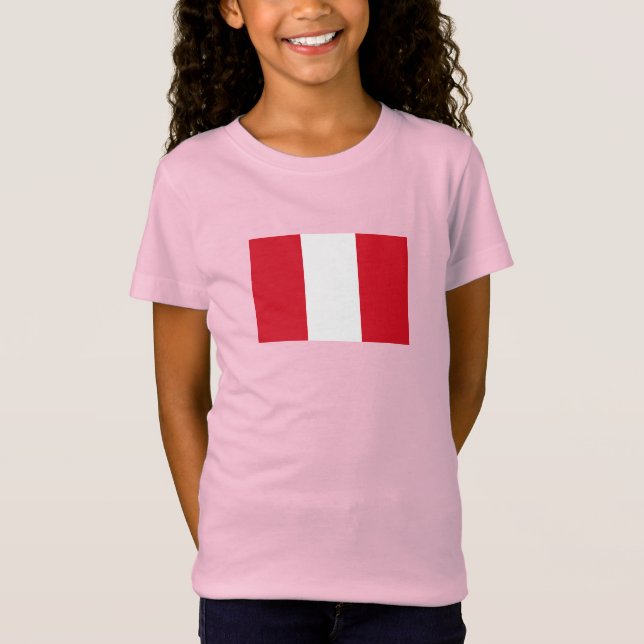 T-Shirt Drapeau du Pérou (Devant)