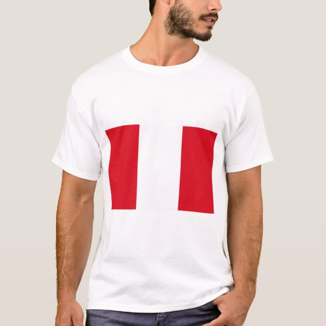 T-shirt Drapeau du Pérou (Devant)