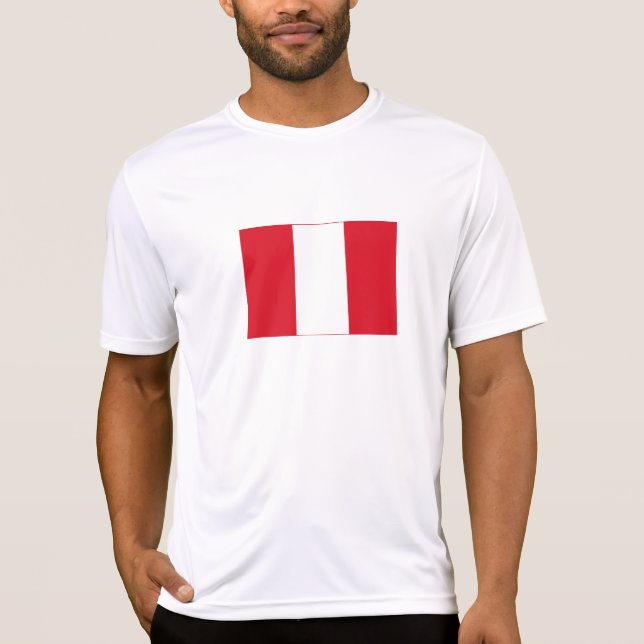 T-shirt Drapeau du Pérou (Devant)