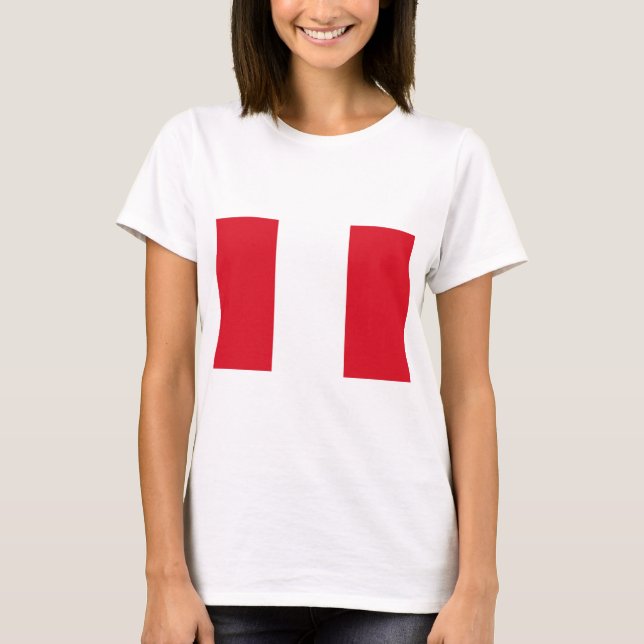 T-shirt Drapeau du Pérou (Devant)