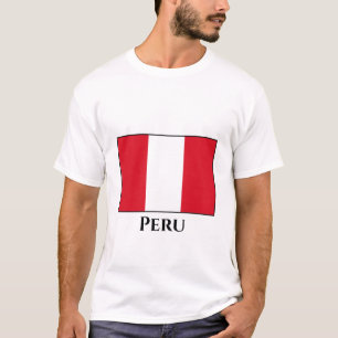 T-shirt Drapeau du Pérou (Péruvien)