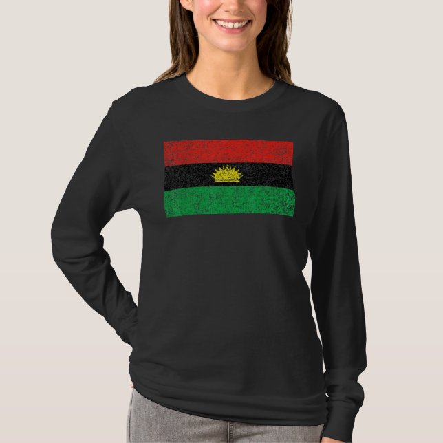 T-shirt Drapeau Du Peuple Igbo Biafra Nigeria (Devant)