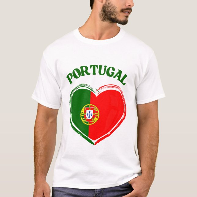 T-shirt Drapeau du Portugal (Devant)