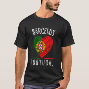 T-shirt Drapeau du Portugal Cœur Ville de Barcelos