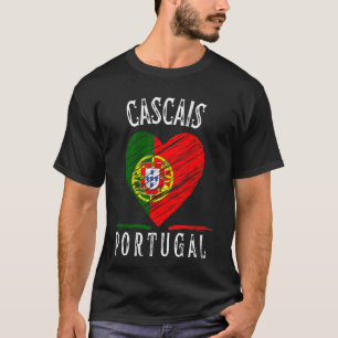 T-shirt Drapeau du Portugal Cœur Ville de Cascais