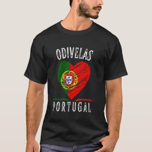 T-shirt Drapeau du Portugal Cœur Ville d'Odivelas