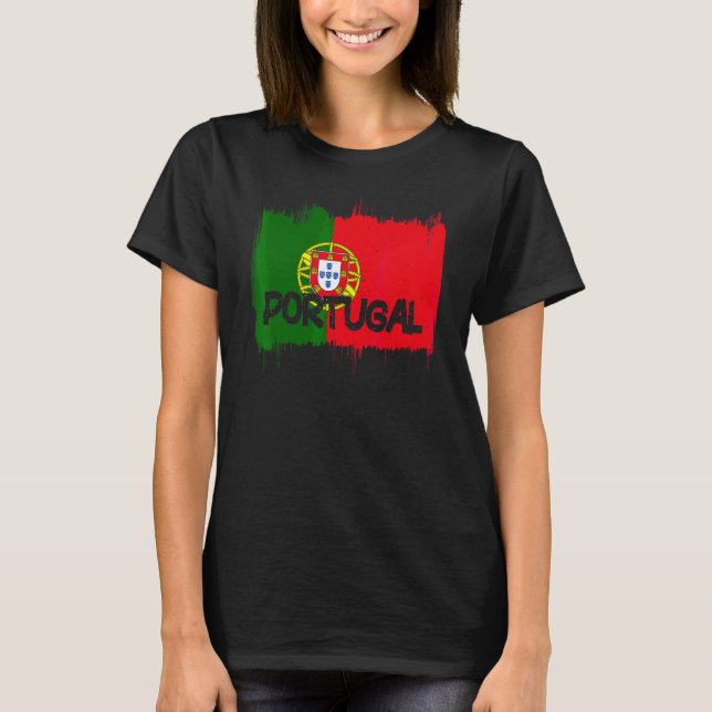 T-shirt Drapeau du Portugal cool (Devant)