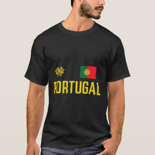 T-shirt Drapeau du Portugal Footbyll Fan de football portu