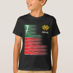 T-shirt Drapeau du Portugal Numéro 7 Fan de football Homme