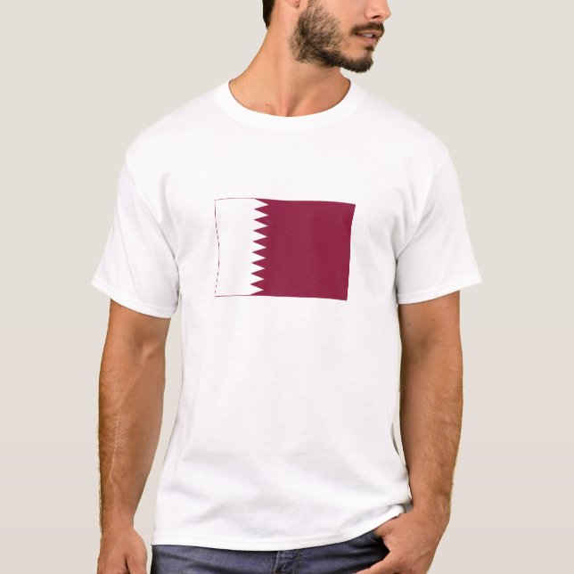 T-shirt Drapeau du Qatar (Devant)
