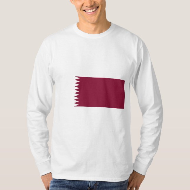 T-shirt Drapeau du Qatar (Devant)