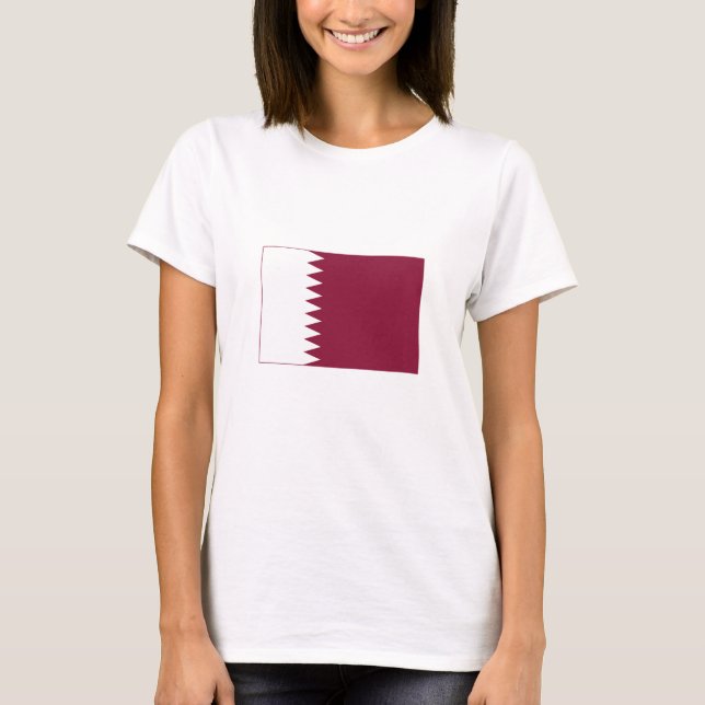 T-shirt Drapeau du Qatar (Devant)