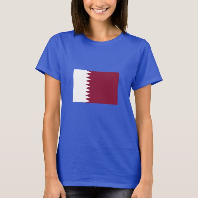 T-shirt Drapeau du Qatar (Devant)