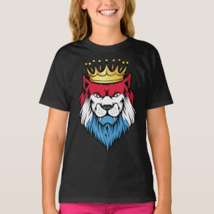 T-shirt Drapeau du roi Lion Luxembourg