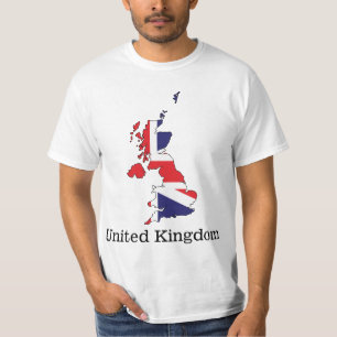 T-shirt Drapeau du Royaume-Uni dans la conception de la ca