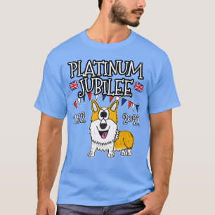 T-shirt Drapeau du Royaume-Uni de Corgi Jubilee Platine