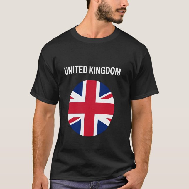 T-shirt Drapeau du Royaume-Uni Moderne (Devant)