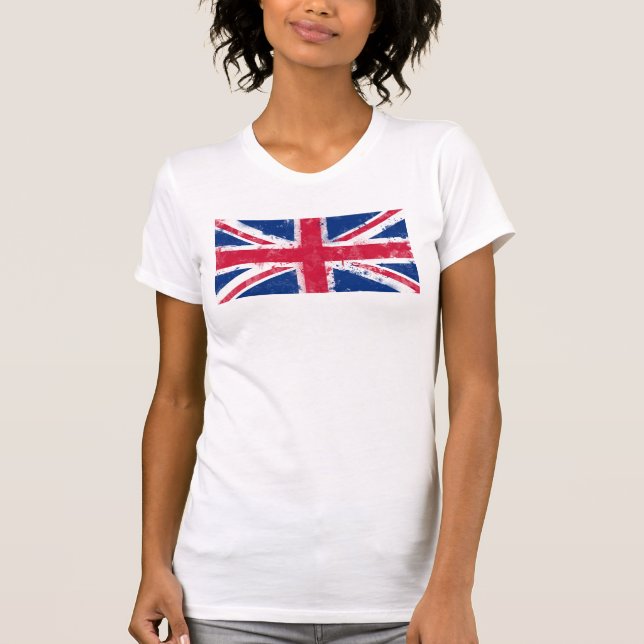 T-shirt Drapeau du Royaume-Uni ou de l'Union Jack (Devant)