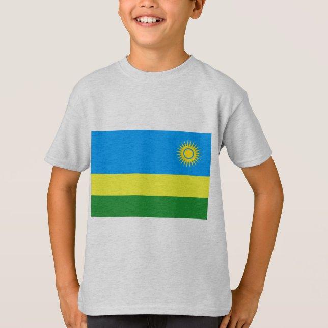 T-shirt Drapeau du Rwanda (Devant)