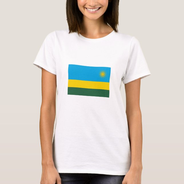 T-shirt Drapeau du Rwanda (Devant)