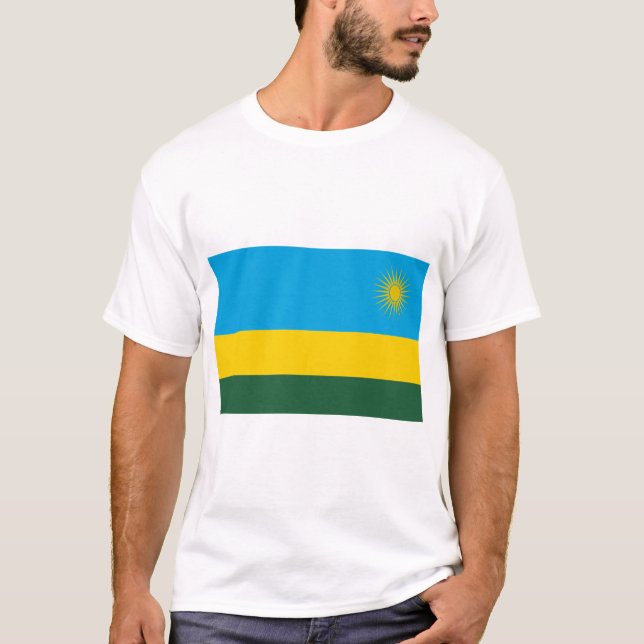 T-shirt Drapeau du Rwanda (Devant)