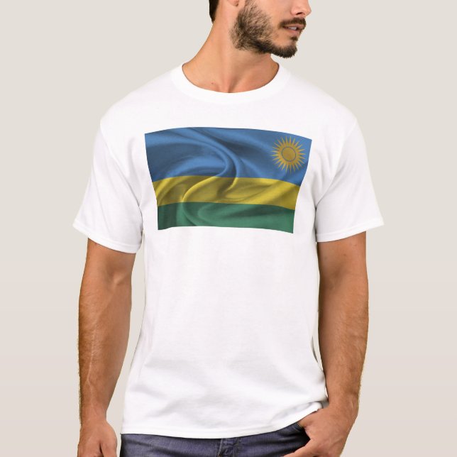 T-shirt Drapeau Du Rwanda (Devant)