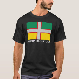 T-shirt Drapeau du Saguenay–Lac-Saint-Jean (QUÉBEC)