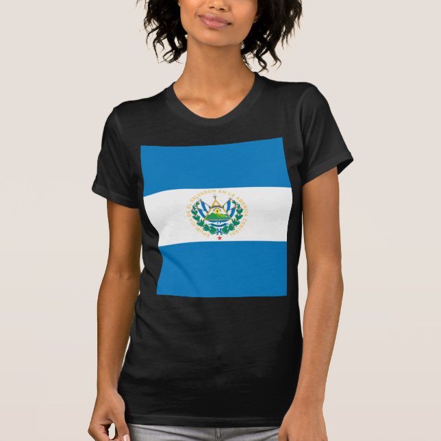 T-shirt Drapeau du Salvador (Devant)