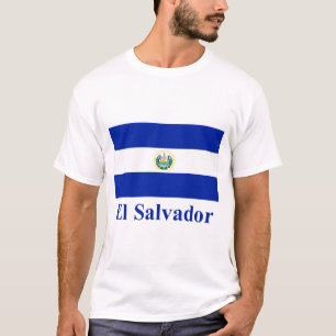 T-shirt Drapeau du Salvador avec le nom
