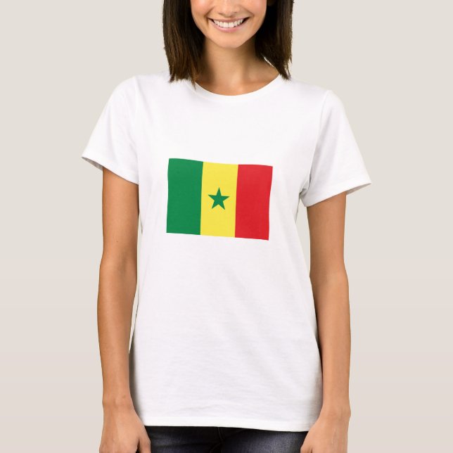 T-shirt Drapeau du Sénégal (Devant)