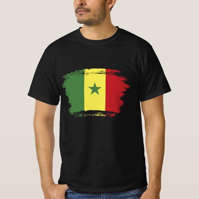 T-shirt drapeau du Sénégal (Devant)