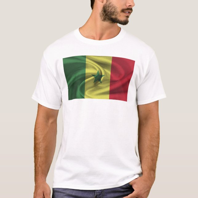 T-shirt Drapeau Du Sénégal (Devant)
