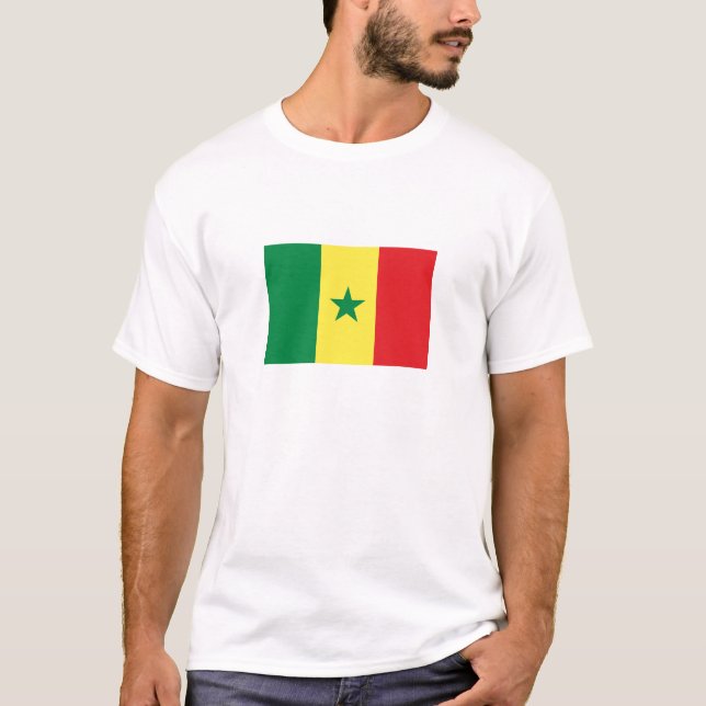T-shirt Drapeau du Sénégal (Devant)