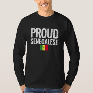 T-shirt Drapeau du Sénégal fièrement sénégalais